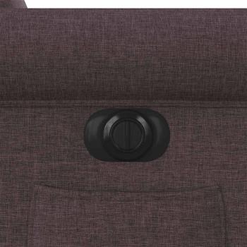 Relaxsessel Elektrisch Dunkelbraun Stoff