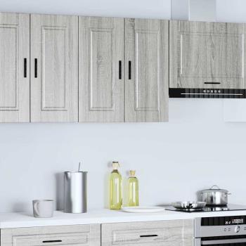 ARDEBO.de - Küchen-Hängeschrank Porto Grau Sonoma Holzwerkstoff