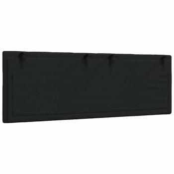 Kopfteil-Kissen Schwarz 120 cm Stoff