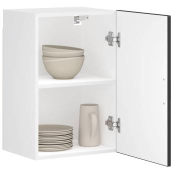 ARDEBO.de - Küchen-Hängeschrank Porto Schwarz Holzwerkstoff