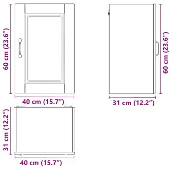 Küchen-Hängeschrank Porto Altholz-Optik Holzwerkstoff