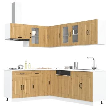 ARDEBO.de - 11-tlg. Küchenschrank-Set Kalmar Artisan-Eiche Holzwerkstoff