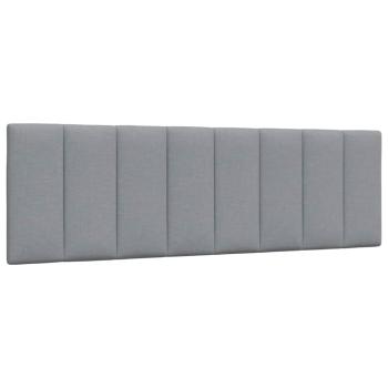 ARDEBO.de - Kopfteil-Kissen Hellgrau 160 cm Stoff