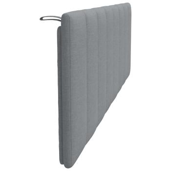 Kopfteil-Kissen Hellgrau 160 cm Stoff