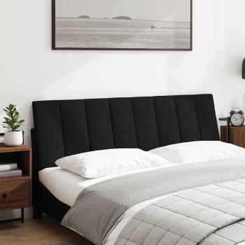 Kopfteil-Kissen Schwarz 160 cm Stoff