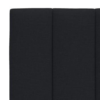 Kopfteil-Kissen Schwarz 160 cm Stoff