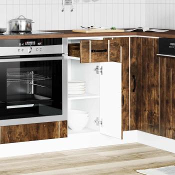 Küchen-Unterschrank Lucca Räuchereiche Holzwerkstoff