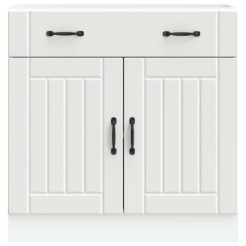 Küchen-Unterschrank Lucca Weiß Holzwerkstoff