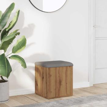 ARDEBO.de - Sitzbank mit Stauraum Artisan-Eiche 42x42x45 cm Holzwerkstoff