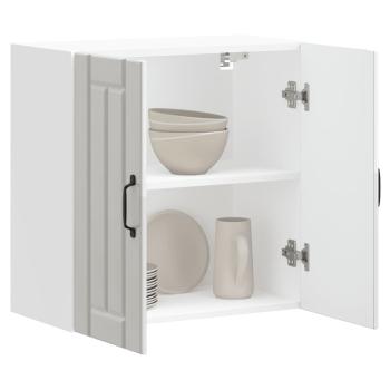 ARDEBO.de - Küchen-Hängeschrank Lucca Hochglanz-Weiß Holzwerkstoff