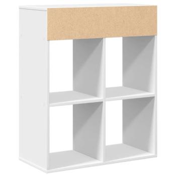 Bücherregal Weiß 66x31x80 cm Holzwerkstoff