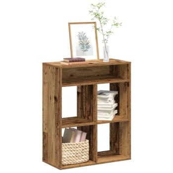 ARDEBO.de - Bücherregal Altholz-Optik 66x31x80 cm Holzwerkstoff