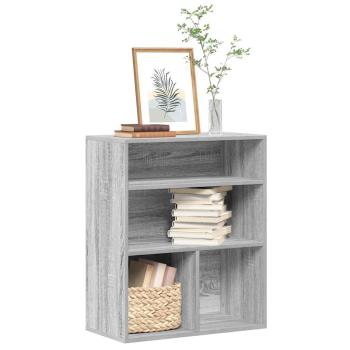 ARDEBO.de - Bücherregal Grau Sonoma 60x30x71,5 cm Holzwerkstoff