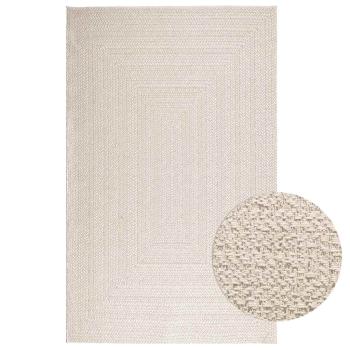 ARDEBO.de - Teppich ZIZUR Creme 160x230 cm Jute-Optik Indoor und Outdoor