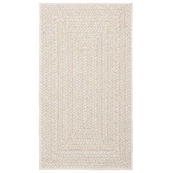 Teppich ZIZUR Creme 60x110 cm Jute-Optik Indoor und Outdoor