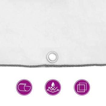 Transparente Plane mit Ösen 6x6 m Polyethylen