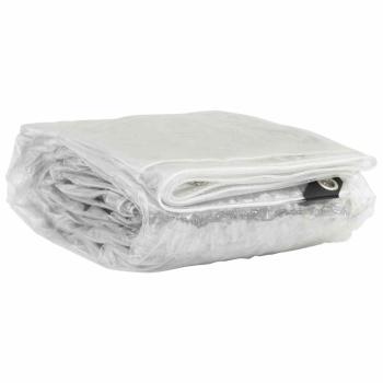 Transparente Plane mit Ösen 3x12 m PVC