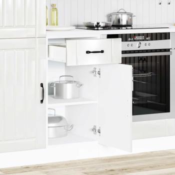 Küchen-Unterschrank Lucca Hochglanz-Weiß Holzwerkstoff