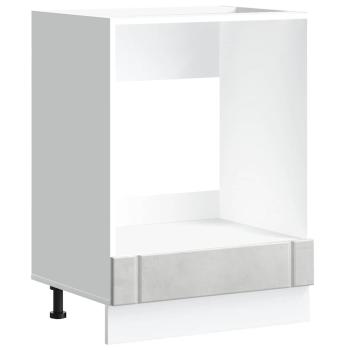 Herdumbauschrank Lucca Betongrau Holzwerkstoff