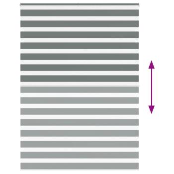 Zebra Jalousie Dunkelgrau 160x230 cm Stoffbreite 155,9 cm