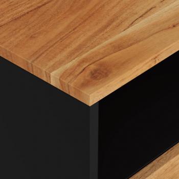 Nachttisch 50x33x62 cm Massivholz Akazie & Holzwerkstoff