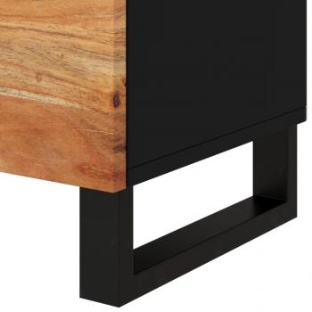 Nachttisch 50x33x62 cm Massivholz Akazie & Holzwerkstoff