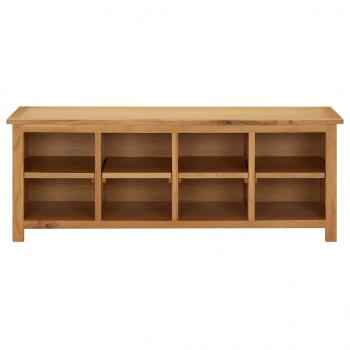 Schuhregal 114x37x45 cm Massivholz Eiche