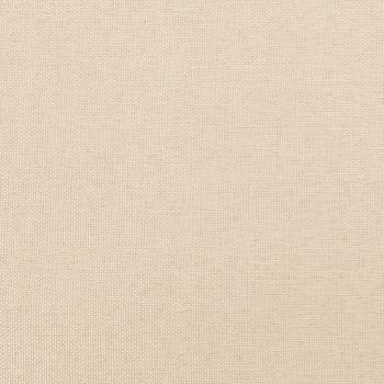 Bettgestell ohne Matratze Creme 120x190 cm Stoff