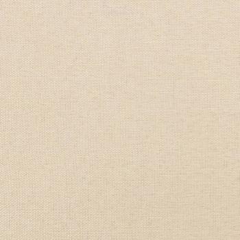 Bettgestell ohne Matratze Creme 120x190 cm Stoff
