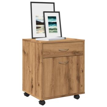 ARDEBO.de - Rollcontainer Artisan-Eiche 45x38x54 cm Holzwerkstoff