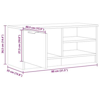 TV-Schrank Altholz-Optik 80x35x36,5 cm Holzwerkstoff