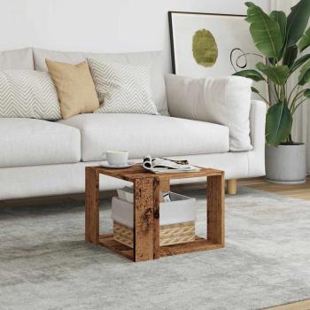 Couchtisch Altholz-Optik 40x40x30 cm Holzwerkstoff