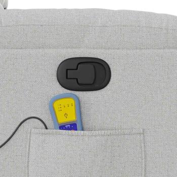 Massagesessel Wolkengrau Stoff