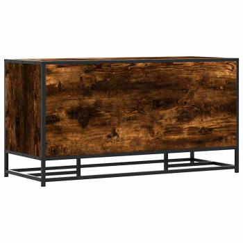 Schuhbank Räuchereiche 100x40x53,5 cm Holzwerkstoff und Metall