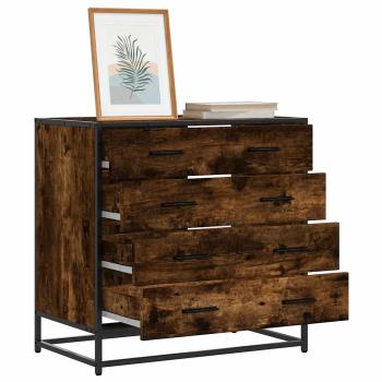 ARDEBO.de - Schubladenschrank Räuchereiche 70x41x70 cm Holzwerkstoff