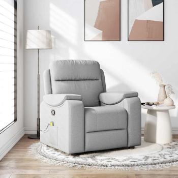 ARDEBO.de - Massagesessel Wolkengrau Stoff