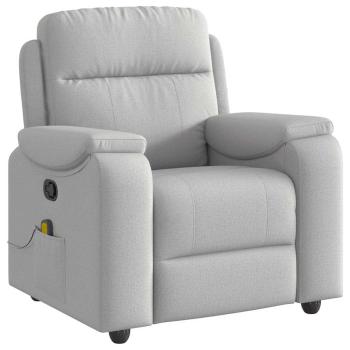 Massagesessel Wolkengrau Stoff