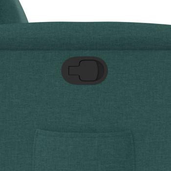 Relaxsessel mit Aufstehhilfe Dunkelgrün Stoff