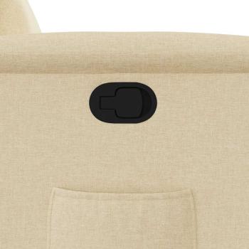 Relaxsessel mit Aufstehhilfe Creme Stoff