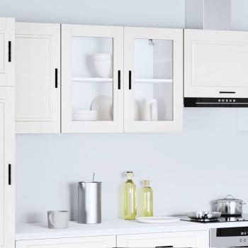 Küchen-Hängeschrank mit Glastür Porto Weiß