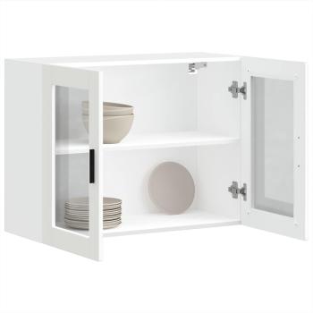 Küchen-Hängeschrank mit Glastür Porto Weiß