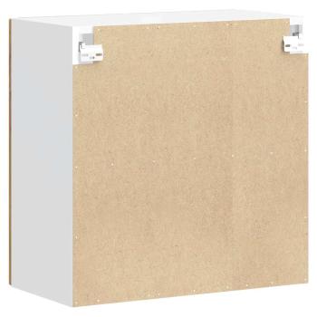 Küchen-Hängeschrank mit Glastür Altholz-Optik Holzwerkstoff