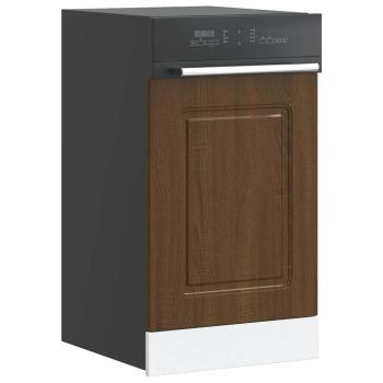 ARDEBO.de - Geschirrspülerblende Kalmar Braun Eichen-Optik 45x1,5x67 cm