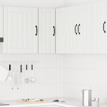 Küchen-Eckhängeschrank Lucca Weiß Holzwerkstoff