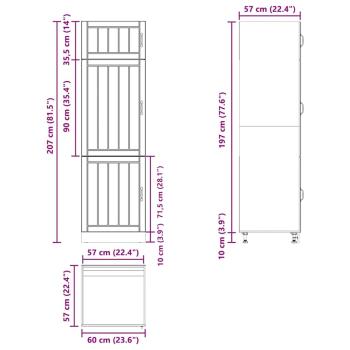 Küchenschrank Lucca Artisan-Eiche Holzwerkstoff
