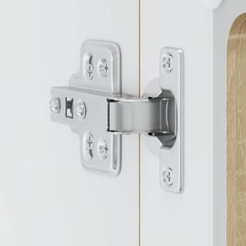 Küchen-Hängeschrank mit Glastür Sonoma-Eiche Holzwerkstoff