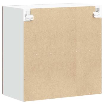 Küchen-Hängeschrank mit Glastür Räuchereiche Holzwerkstoff