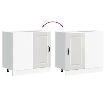 Küchenunterschrank Kalmar Hochglanz-Weiß Holzwerkstoff