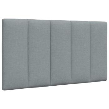 ARDEBO.de - Kopfteil-Kissen Hellgrau 80 cm Stoff