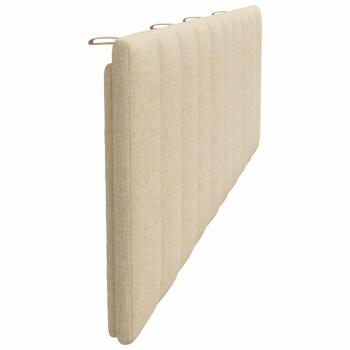 Kopfteil-Kissen Creme 180 cm Stoff
